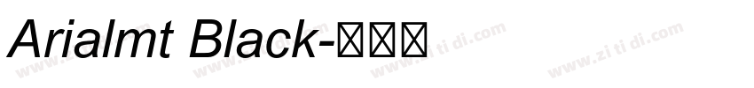 Arialmt Black字体转换